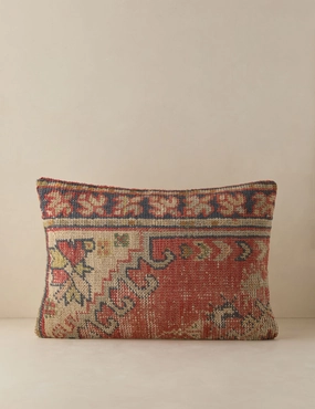 Vintage Lumbar Pillow No. 169, 16" x 24"bedding sets ,throw blankets 
