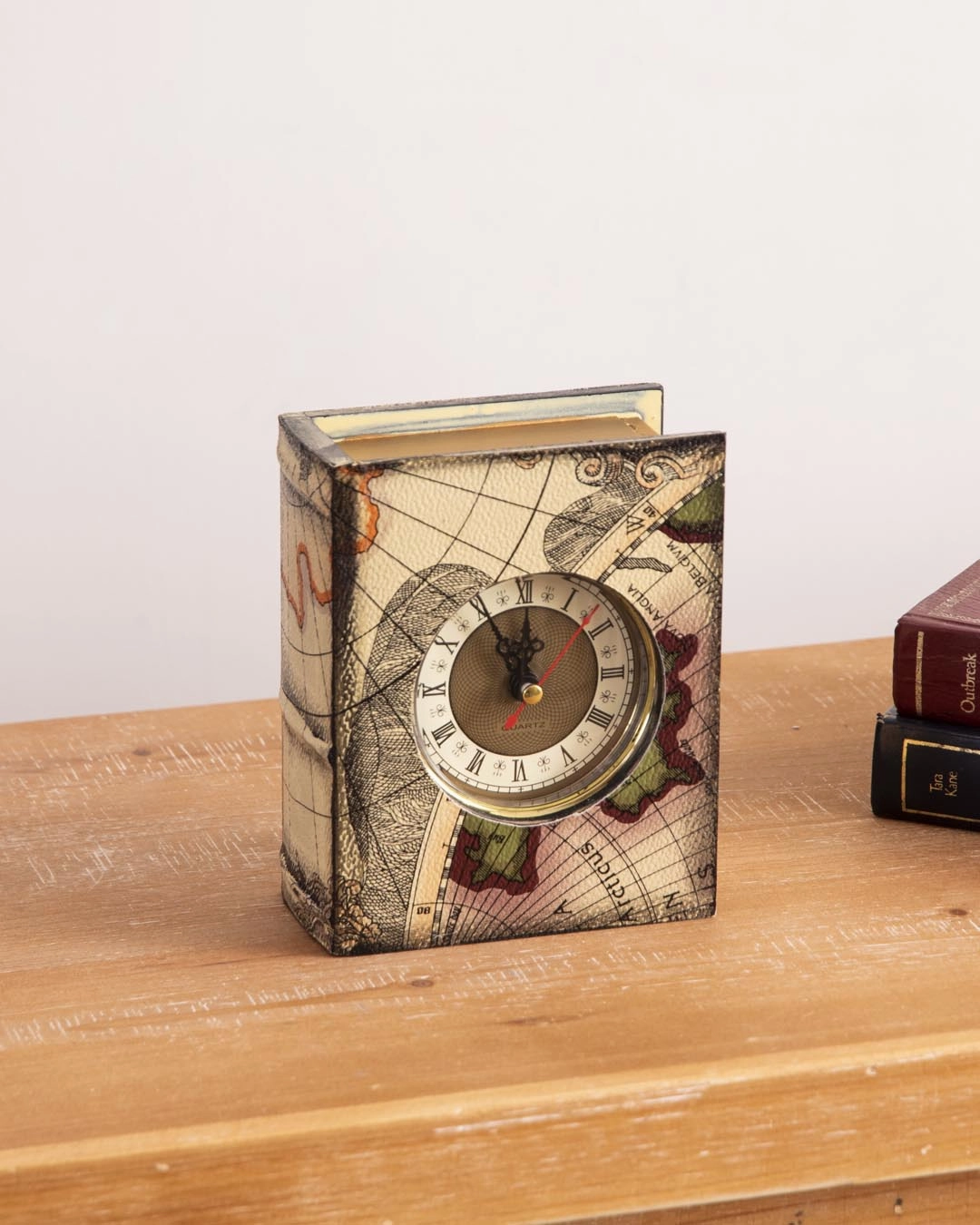 Vintage Map Book Clockhome decor ,wall decor 