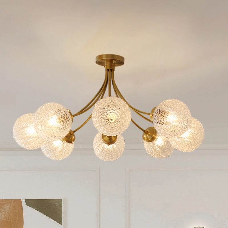 Vintage Style Glass Globes Chandelier