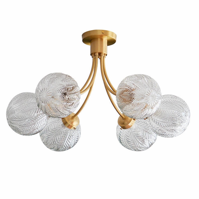 Vintage Style Glass Globes Chandelier
