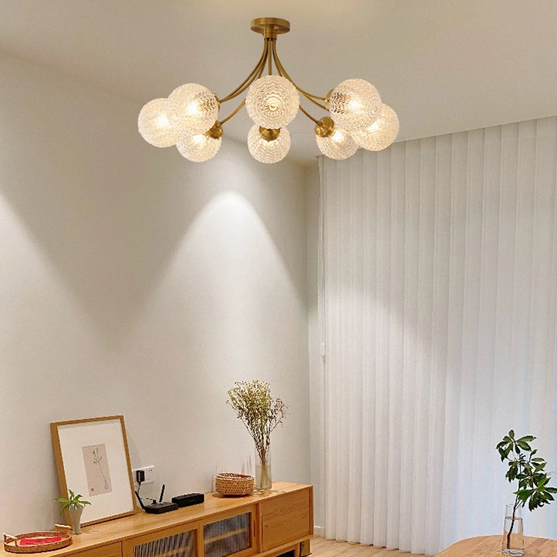 Vintage Style Glass Globes Chandelier