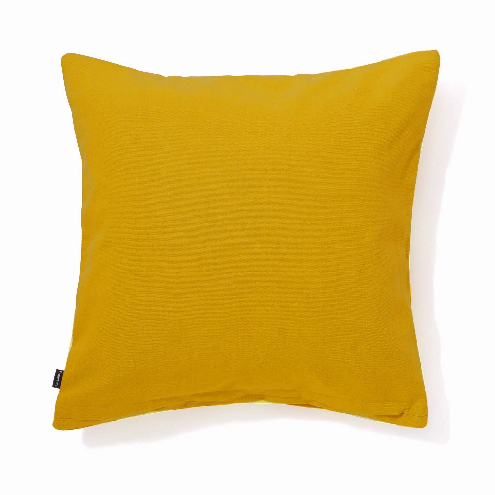 Vlvt Strp Cushion Cover 450 x 450  Yellow x Light Yellow