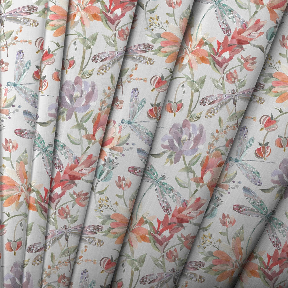 Volatus Printed Made to Measure Curtains Cinnamon