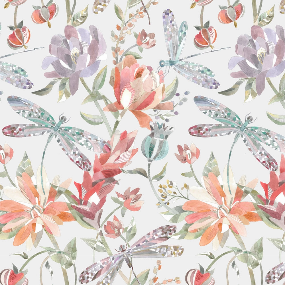 Volatus Printed Made to Measure Curtains Cinnamon