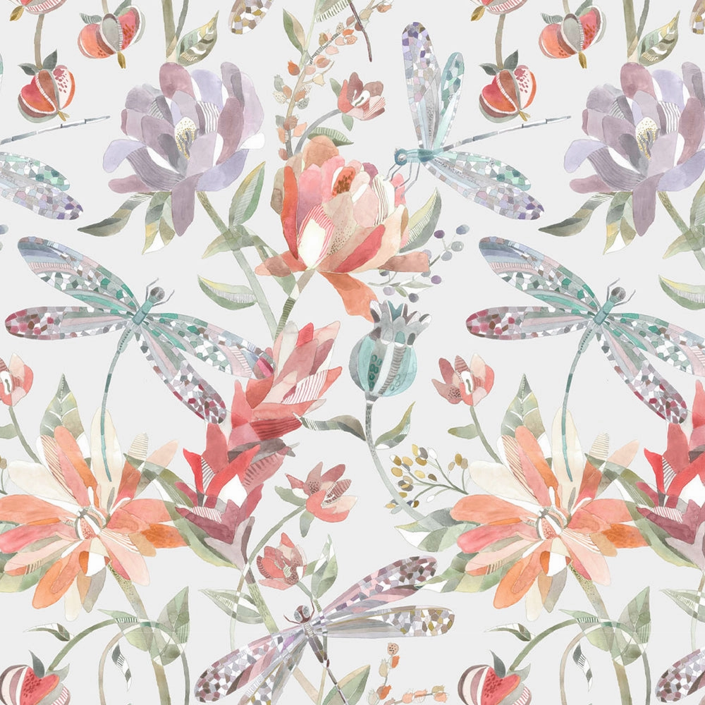 Volatus Printed Made to Measure Curtains Cinnamon