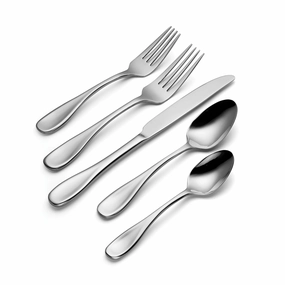 Voss 50 Piece Flatware Seteco-friendly bamboo fiber tableware set 