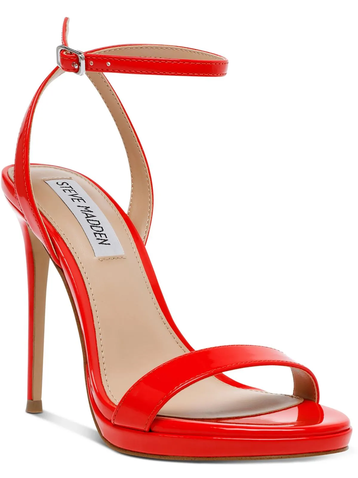 Wafer Womens Metallic Open-toe Pumps