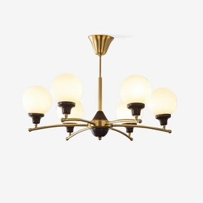 Walnut Glass Ball Chandelierrustic chandelier,bedroom chandelier 