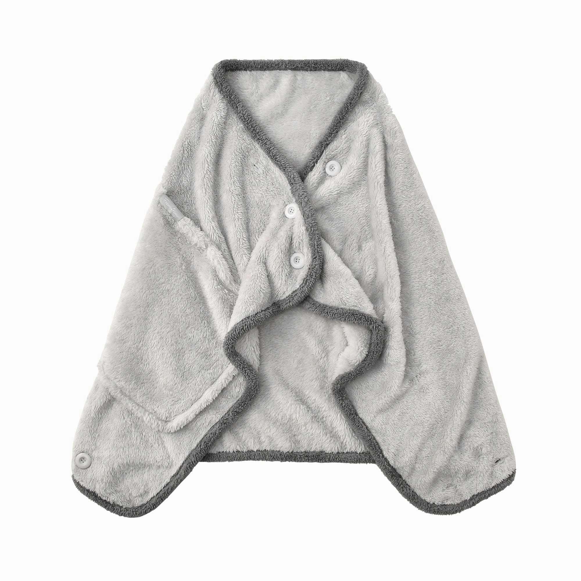 Warm Fleece 4Way Poncho  Graybedding sets ,throw blankets 