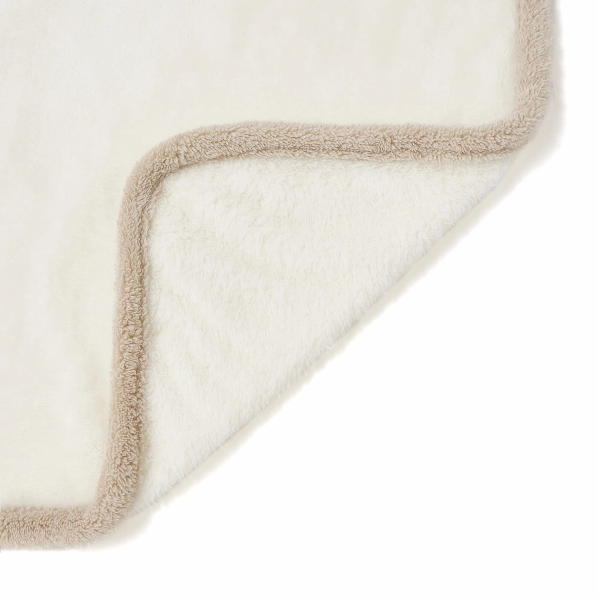 Warm Fleece 4Way Poncho White