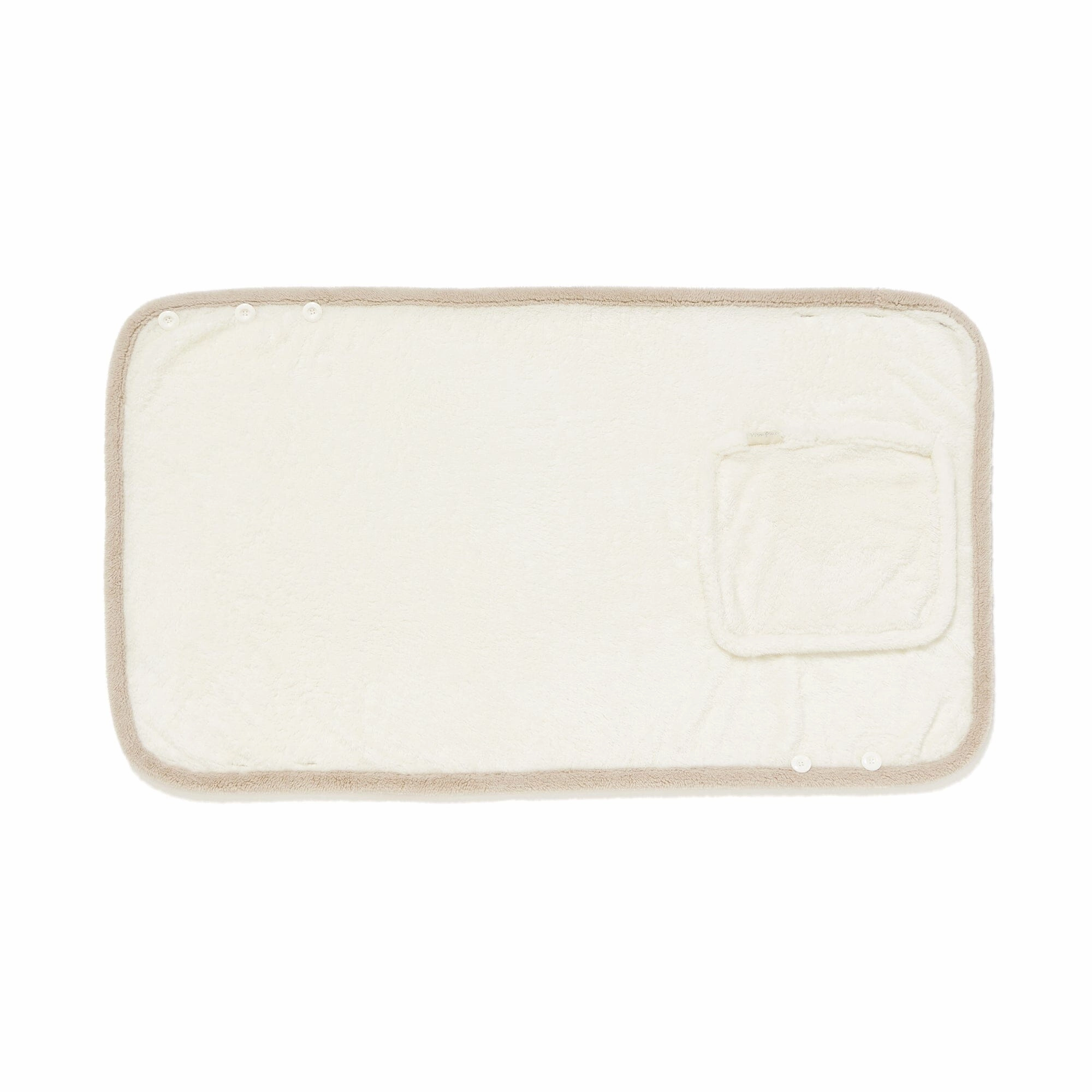 Warm Fleece 4Way Poncho White