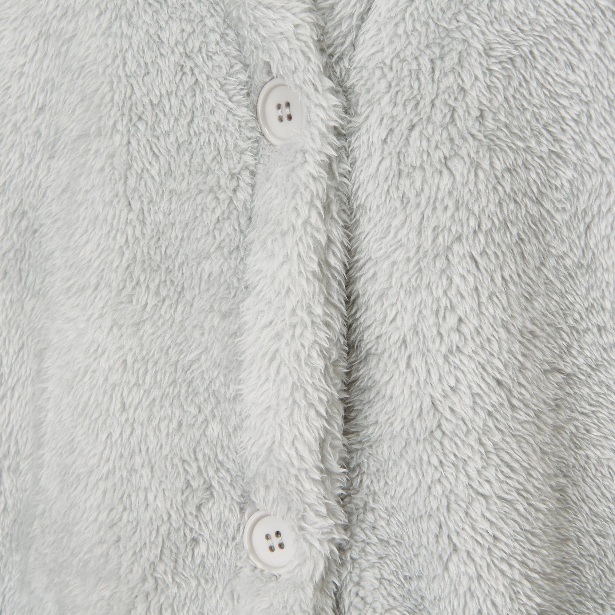 Warm Fleece Cardigan Grey