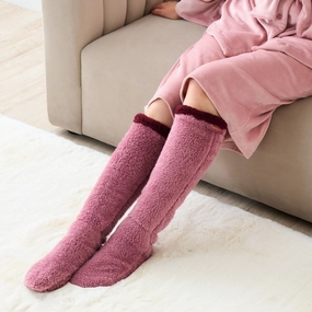 Warm Fleece Socks Purplebedding sets ,throw blankets 