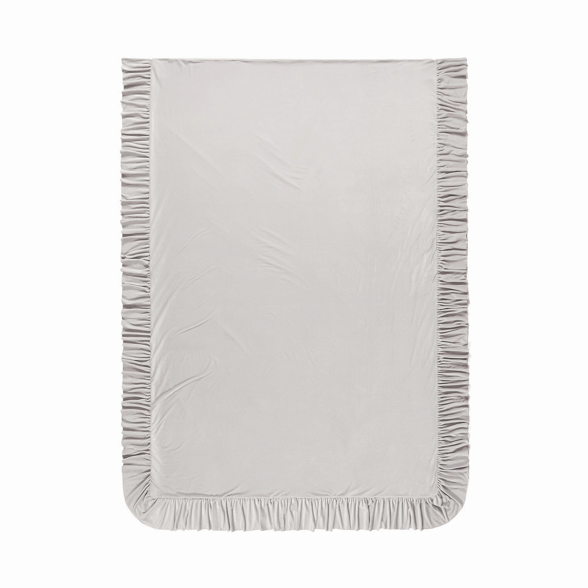 Warmy Argan Oil Frill Comforter Case  Double Grey