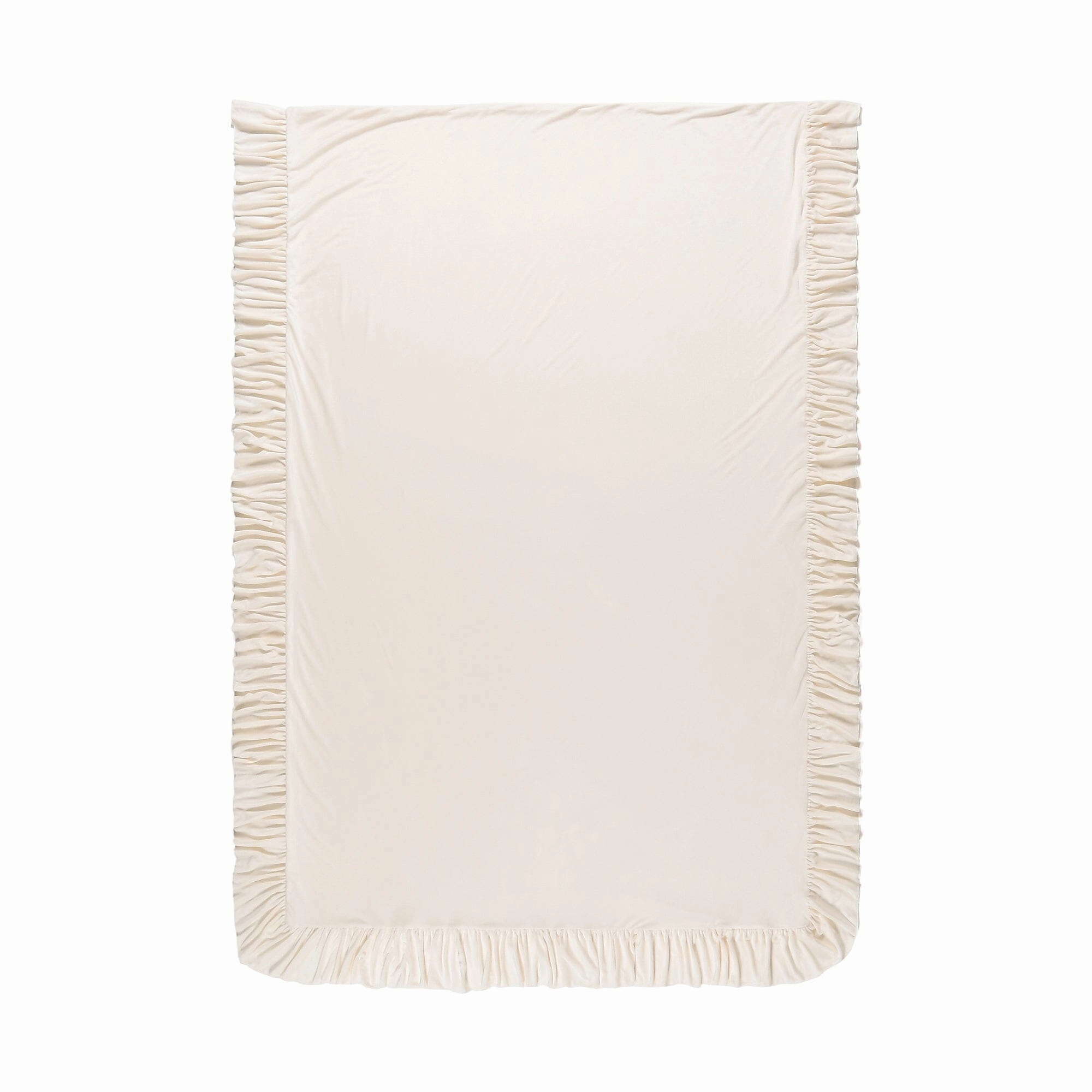 Warmy Argan Oil Frill Comforter Case  Double White