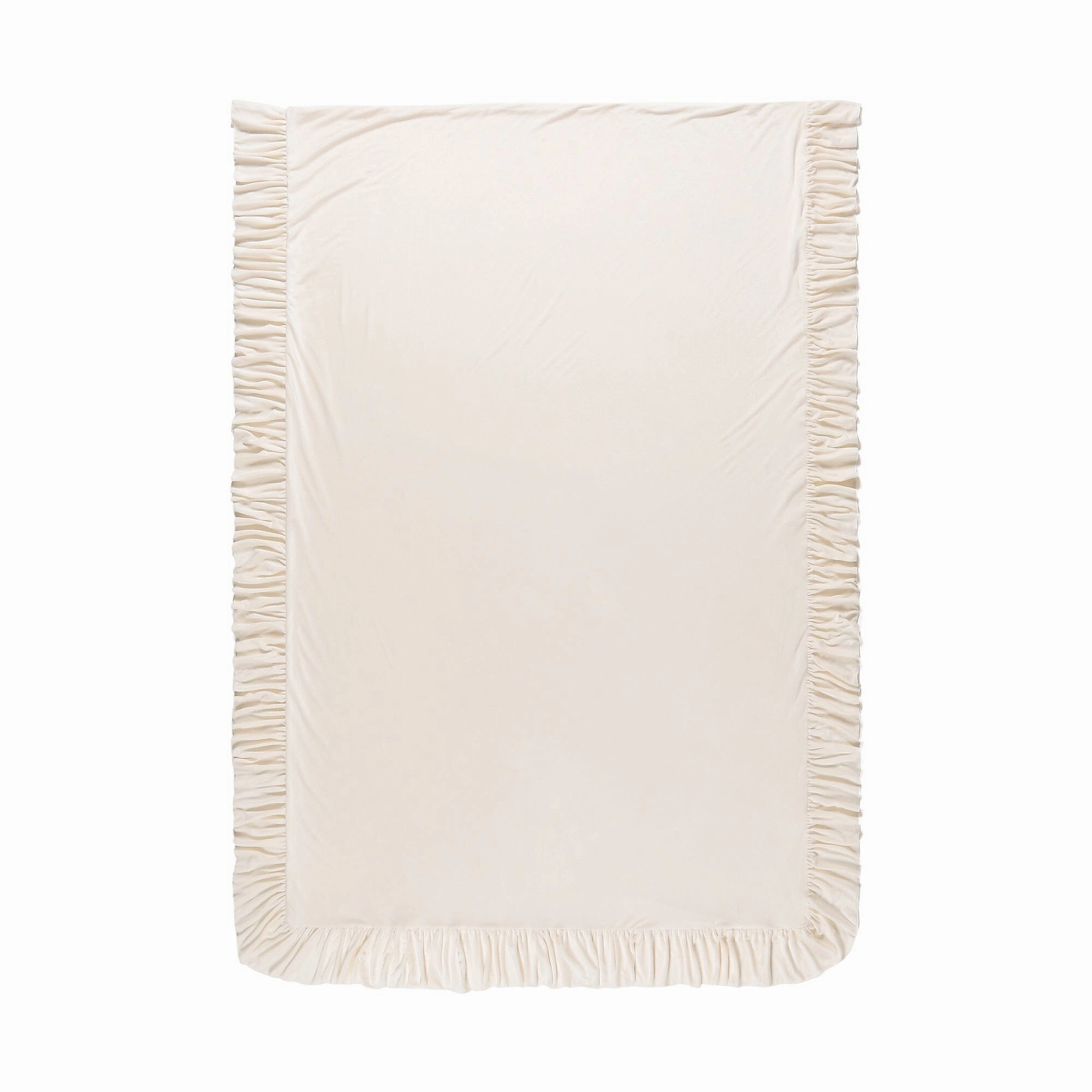 Warmy Argan Oil Frill Comforter Case  Single White