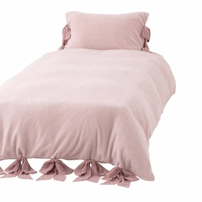 WARMY Fuwamoko Ribbon Comforter Case Double Pinkbedding sets ,throw blankets 