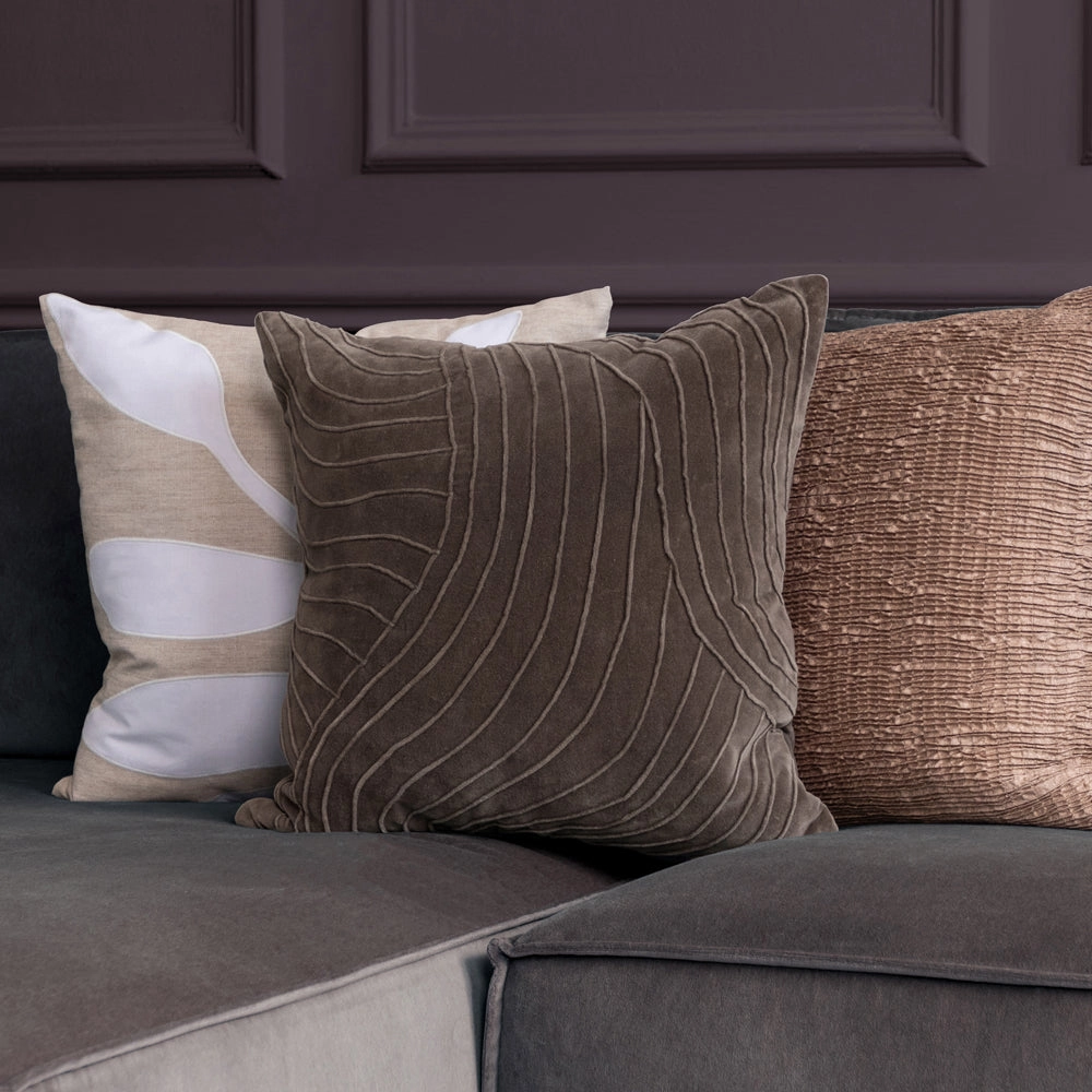 Waterfall Embroidered Feather Cushion Ironhome decor ,wall decor 
