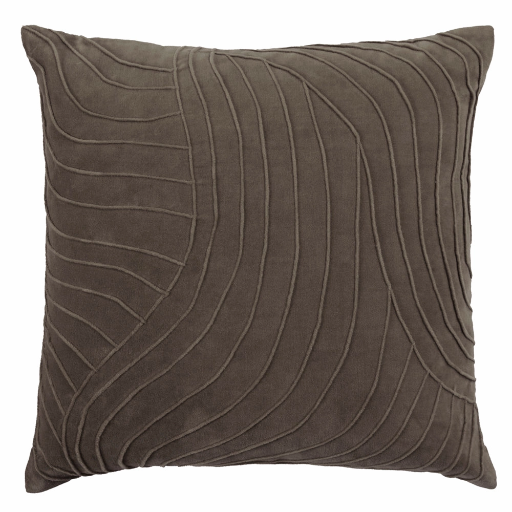 Waterfall Embroidered Feather Cushion Iron