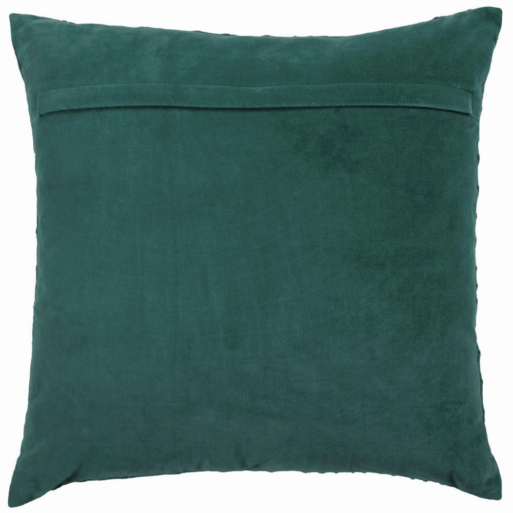 Waterfall Embroidered Feather Cushion Teal