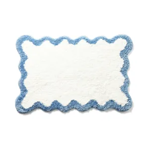 Wave Line Multi Mat Bluepadded toilet seat cover ,memory foam toilet seat cushion 
