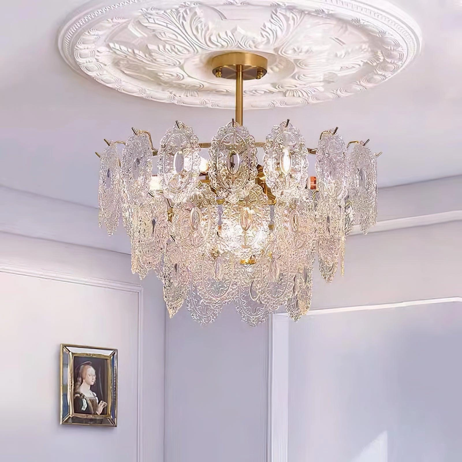 Wave Glass Chandelier