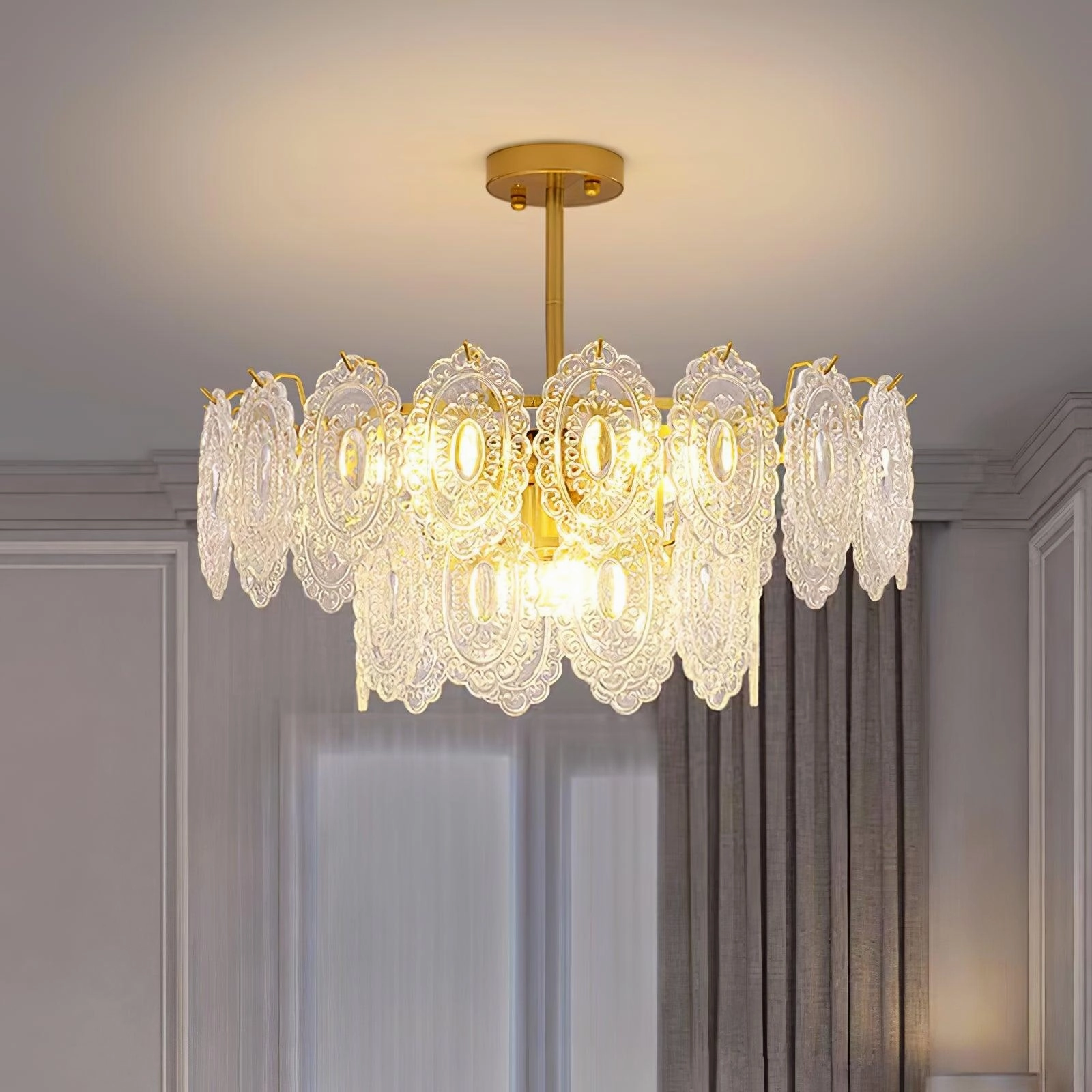 Wave Glass Chandelier