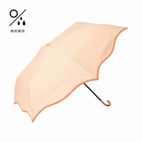 Wave Parasol Folding Umbrella 50cm Orange (For Both Sunny And Rainy Days)home decor ,wall decor 