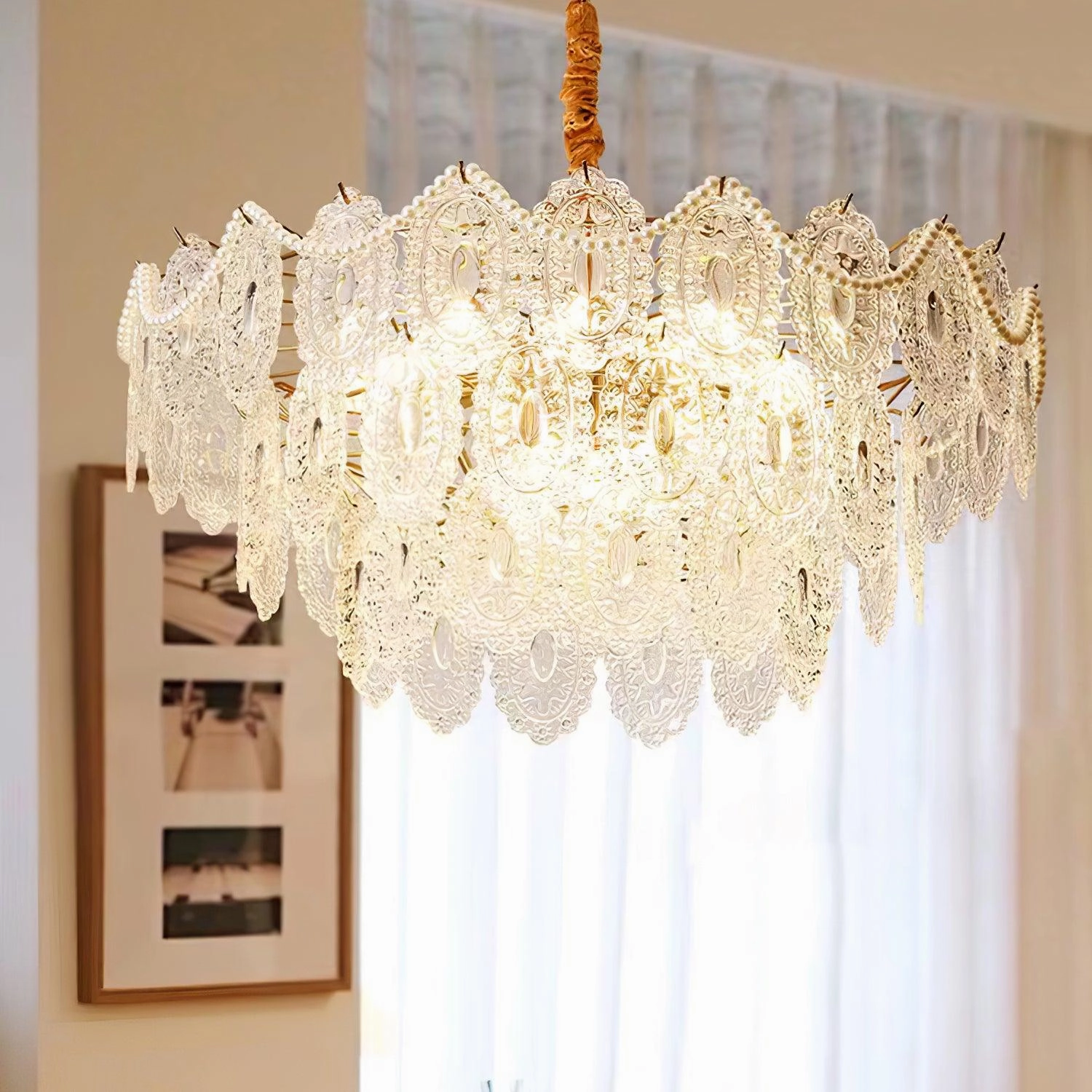 Wave Pearl Chandelier