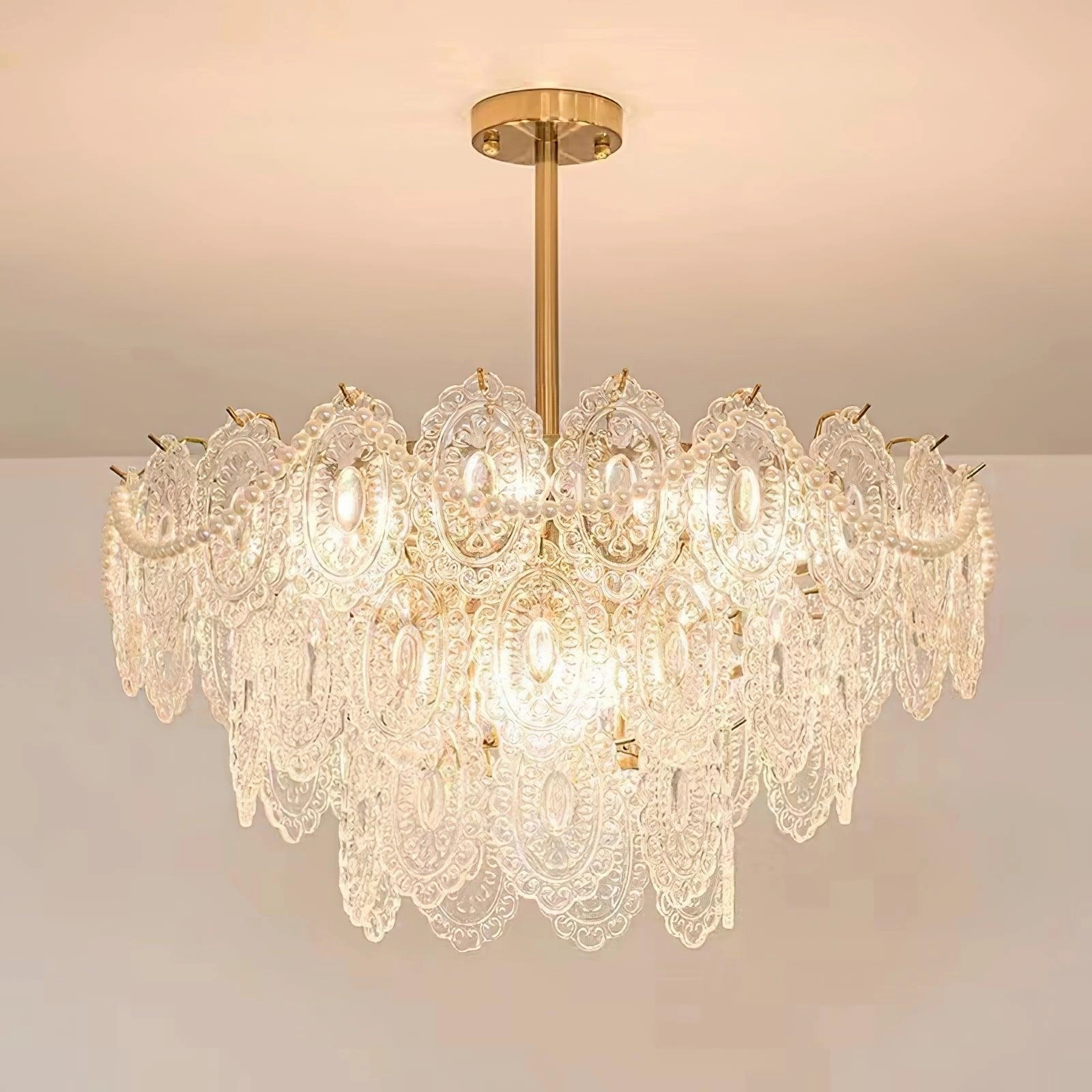 Wave Pearl Chandelier