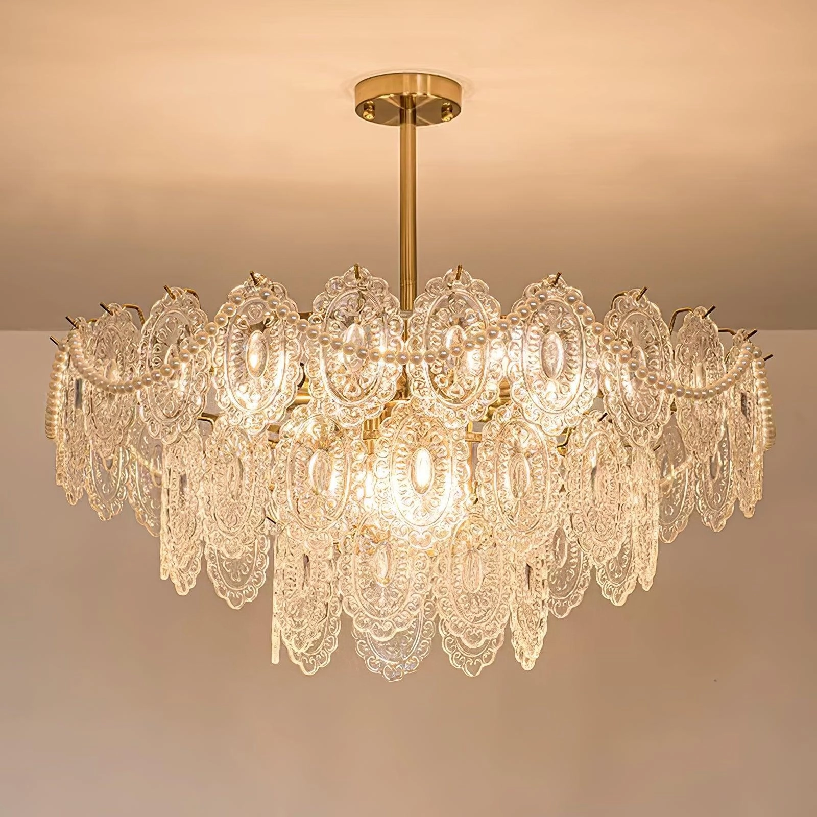 Wave Pearl Chandelier