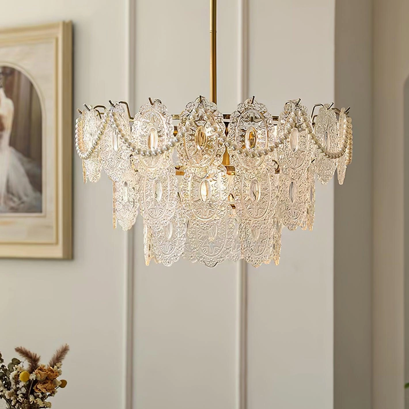 Wave Pearl Chandelier
