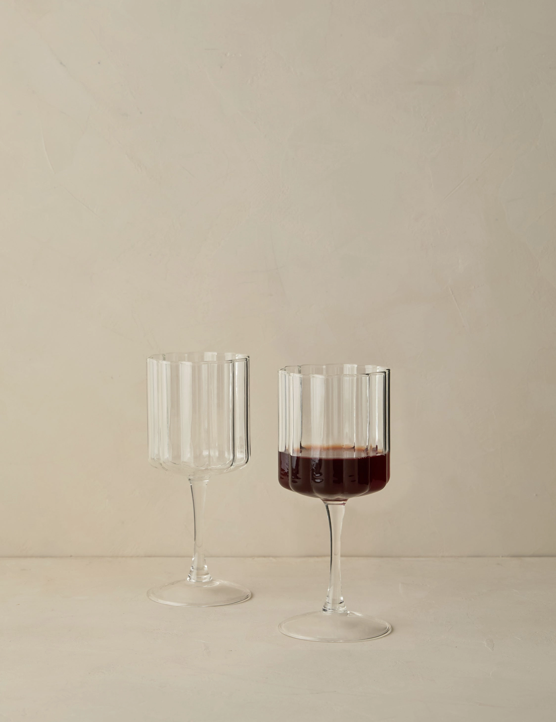 Wave Wine Glass (Set of 2) by FAZEEKhome decor ,wall decor 