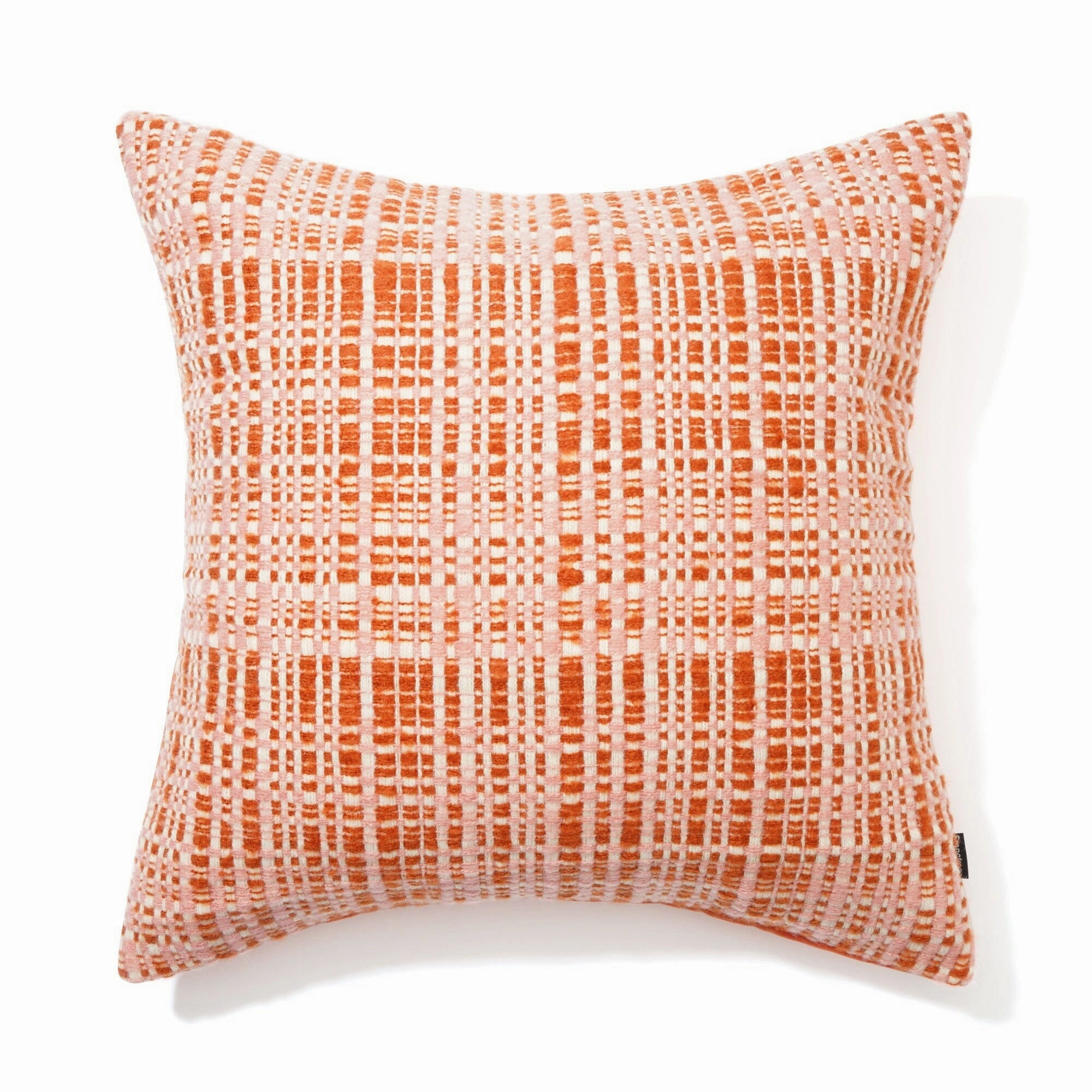 Weave Check Cushion Cover 450 X 450 Orange X Pinkbedding sets ,throw blankets 