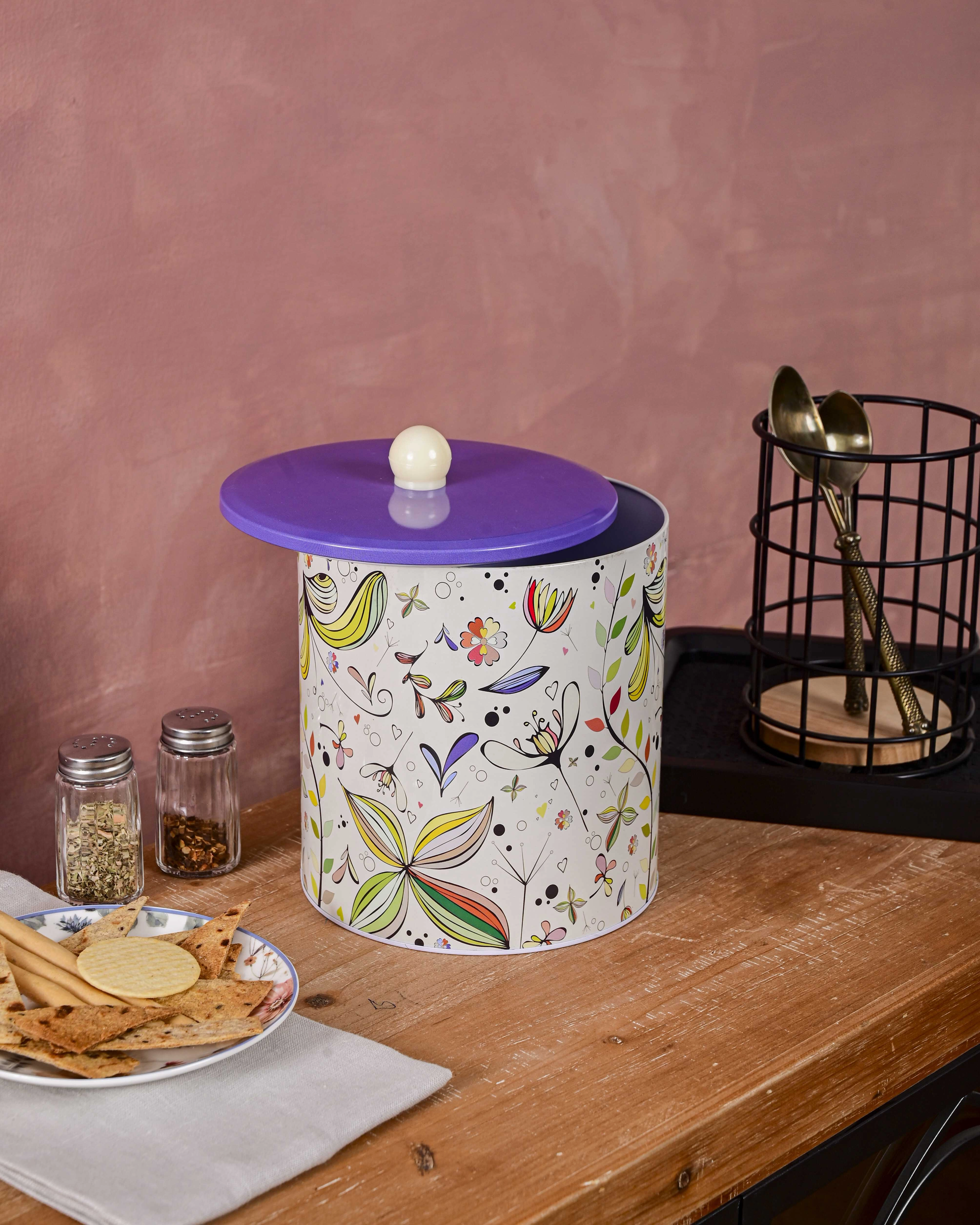 Whimsical Bloom Kitchen Storage Canister