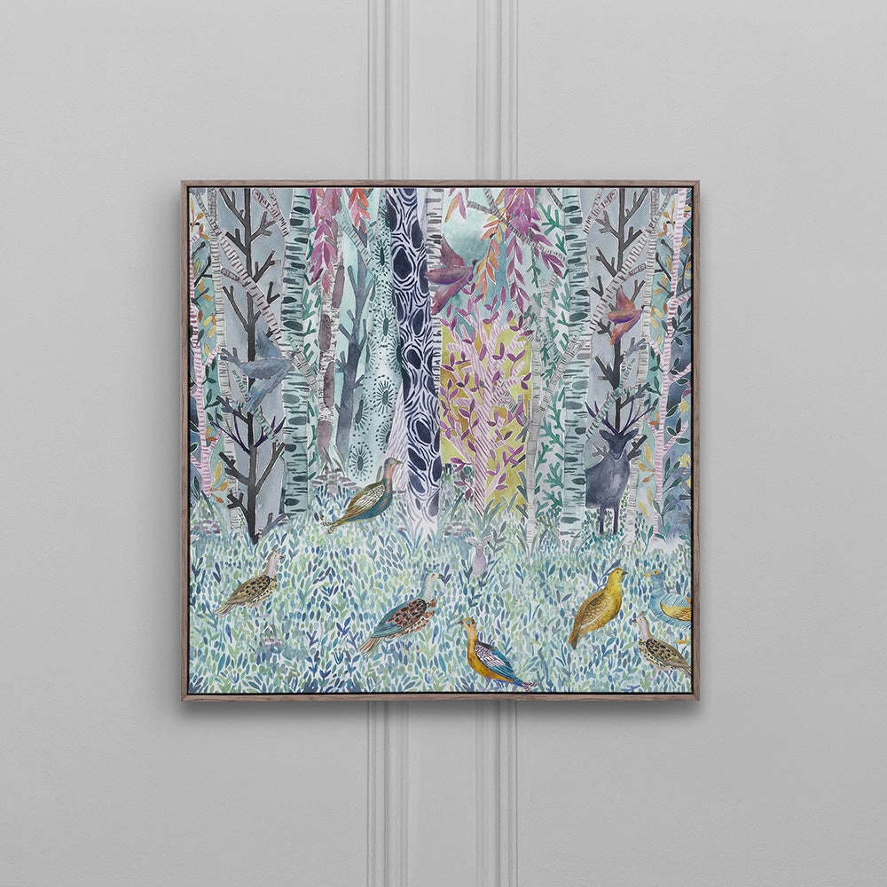 Whimsical Tale Framed Canvas Stone