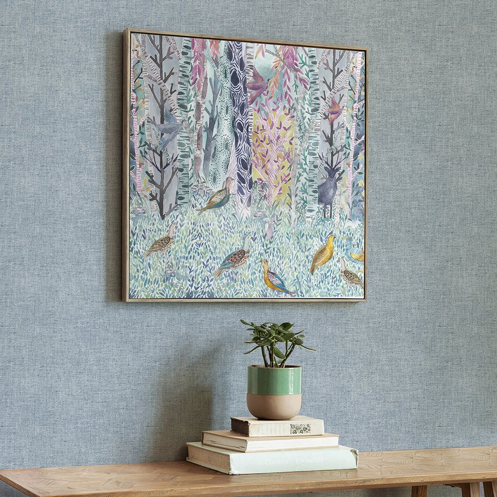 Whimsical Tale Framed Canvas Stone