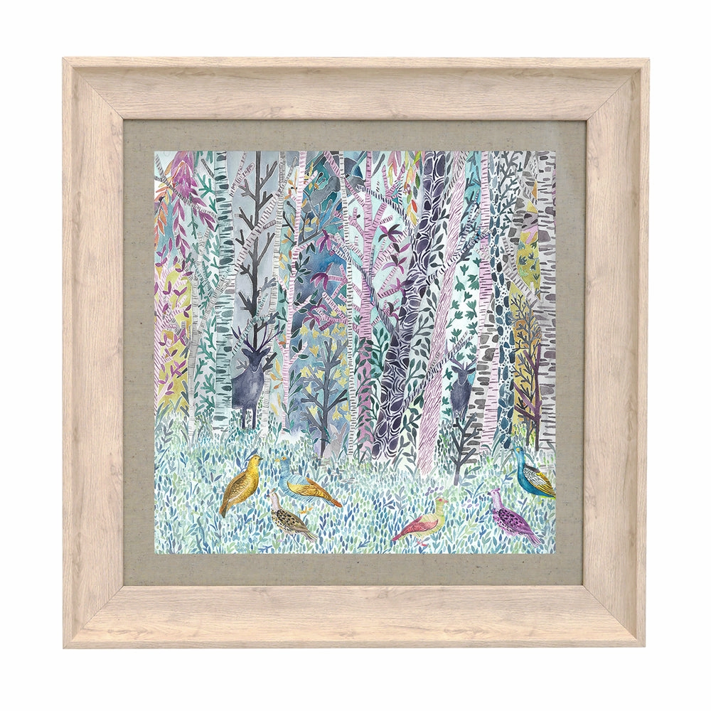 Whimsical Tale Framed Print Birch/Twilight