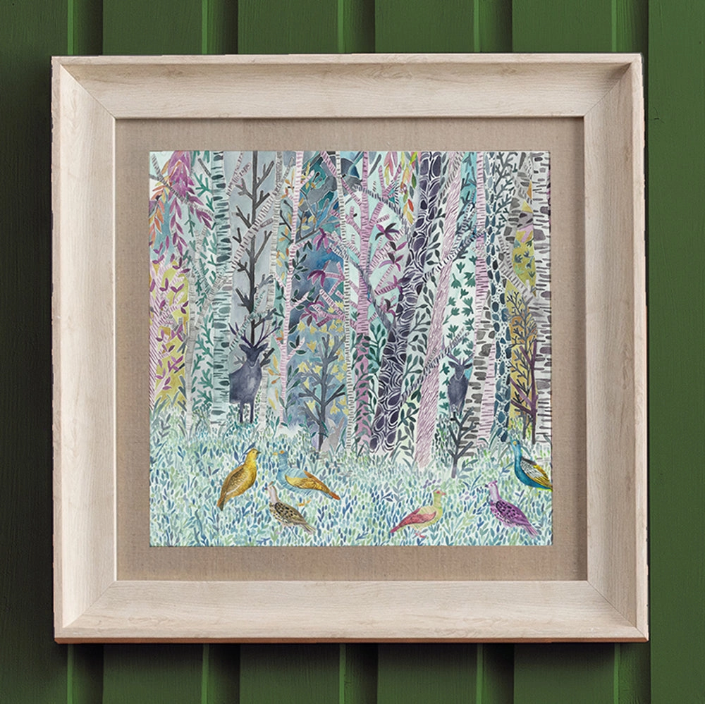 Whimsical Tale Framed Print Birch/Twilight