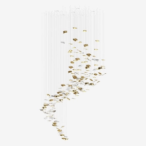 Whispering Kerchiefs Chandelierrustic chandelier,bedroom chandelier 