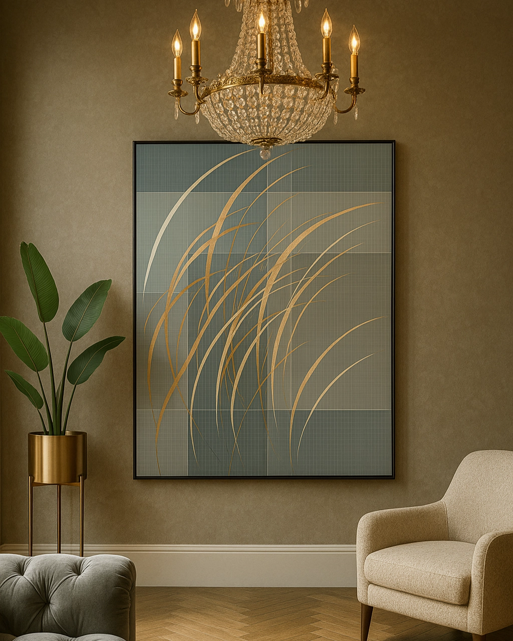 Whispers Wind 3D Abstract Oil Painting