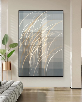 Whispers Wind 3D Abstract Oil Paintingnordic style wall decor