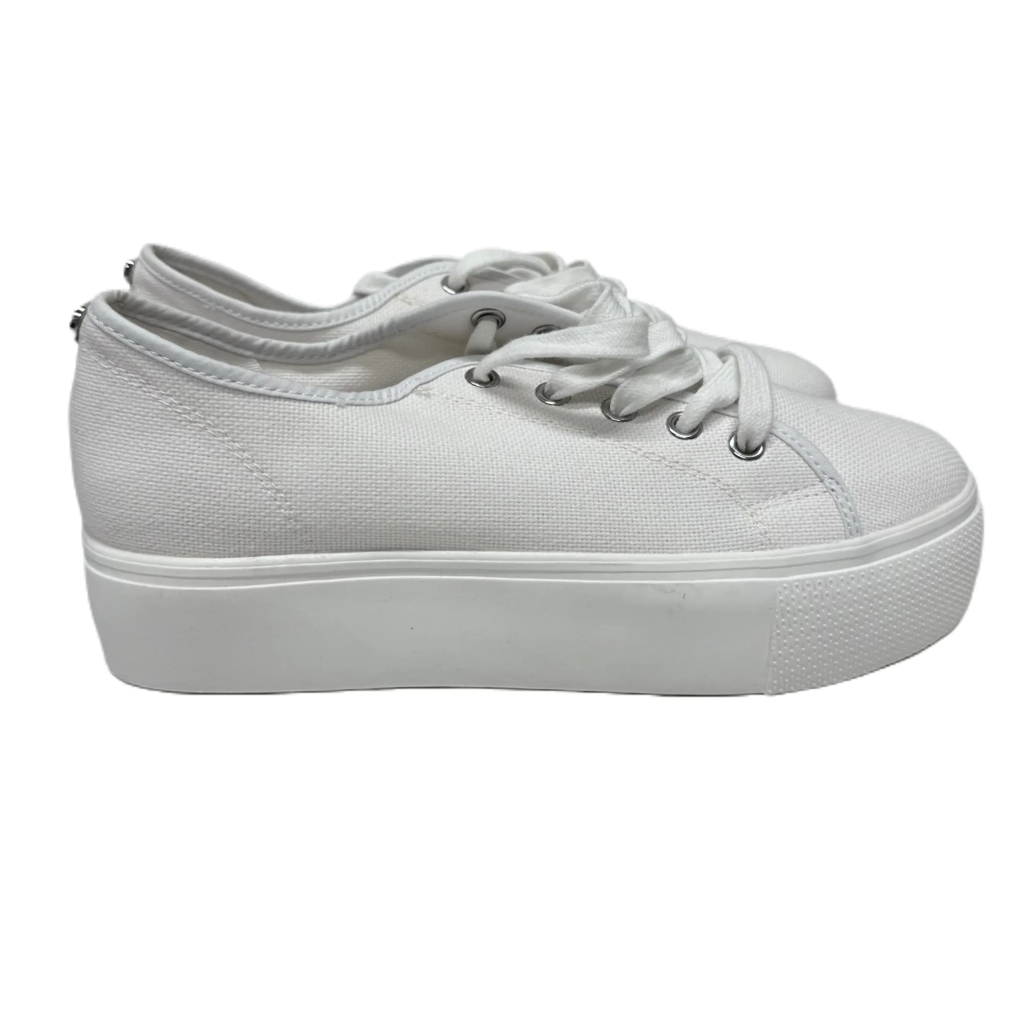 White Shoes Sneakers By Steve Madden, Size: 8.5 steve madden