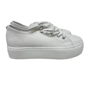 White Shoes Sneakers By Steve Madden, Size: 8.5 steve madden