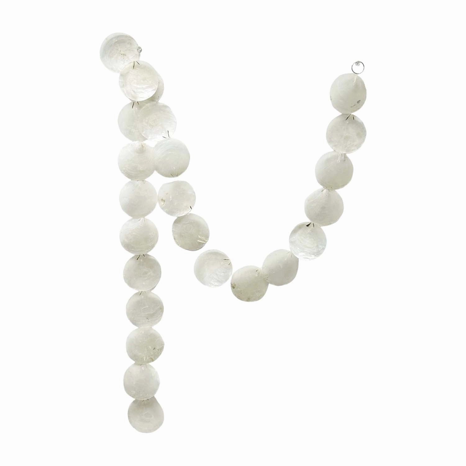 White Capiz Garlandnordic style desktop ornaments