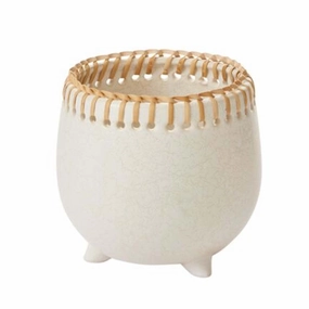 White Foot Almeria Pot - 8"nordic style desktop ornaments