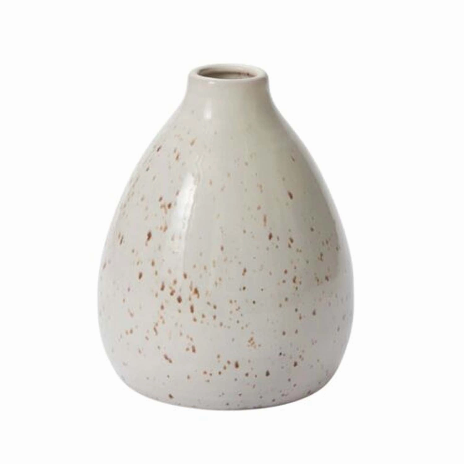 White Francesca Budvase - 6"nordic style desktop ornaments