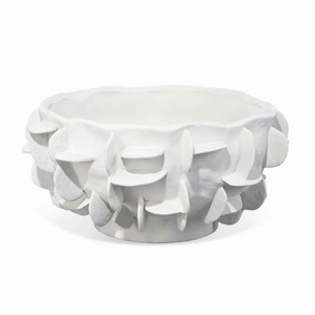 White Helios Bowlnordic style desktop ornaments