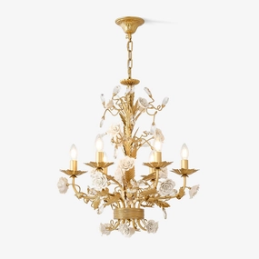 White Rose Crystal Chandelierrustic chandelier,bedroom chandelier 