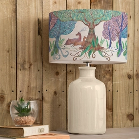 Willow Woods Eva & Elspeth Complete Table Lamp Cream/Linenmodern home decor ,home decor for bedroom 